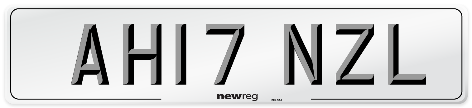 AH17 NZL Number Plate from New Reg